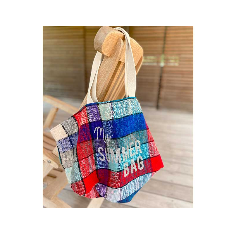 cabas plage tissu recycle my Summer Bag Maud Fourier