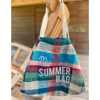 cabas plage tissu recycle my Summer Bag Maud Fourier