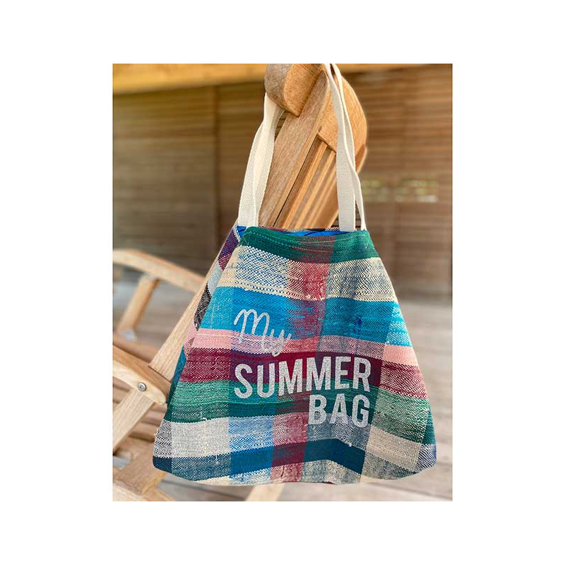 cabas plage tissu recycle my Summer Bag Maud Fourier