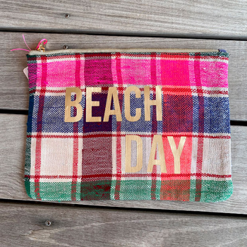 beach day upcycled make up pouch maud fourier
