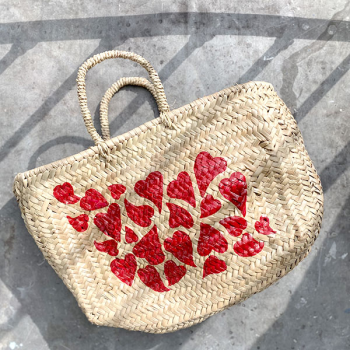 Full of Love Straw Basket maud fourier
