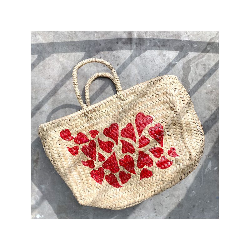 Full of Love Straw Basket maud fourier