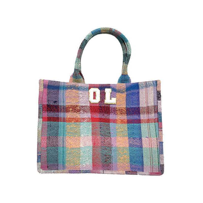 monogram recycled shopping bag by maud fourier