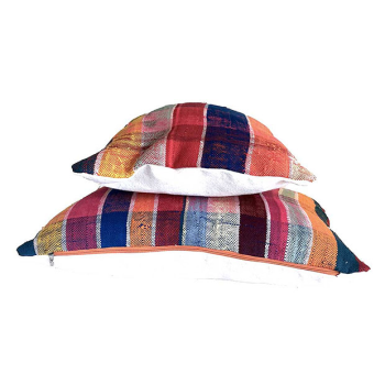 Multicolor berber cushion