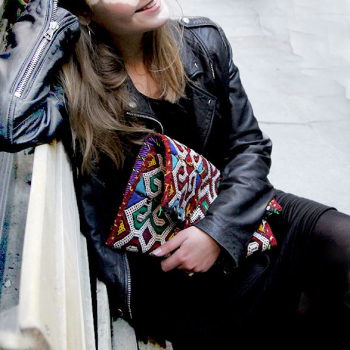 Pochette Kilim Coeur sacré