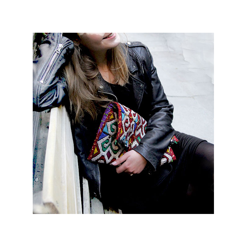 Kilim Clutch Sacred heart maud fourier paris