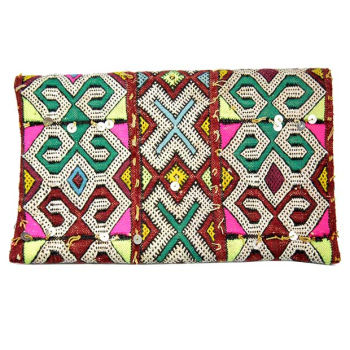 pochette kilim berbere recycle maud fourier