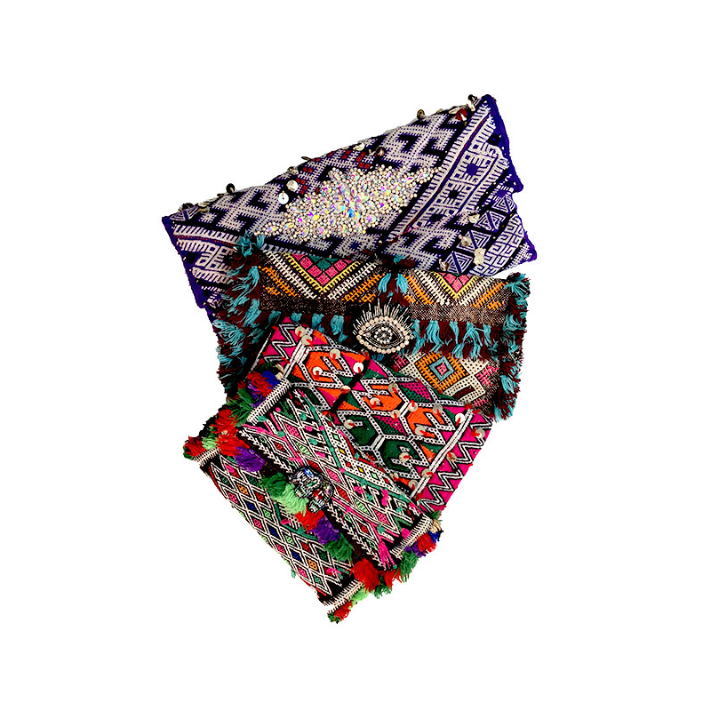pochettes kilim berberes recycle maud fourier