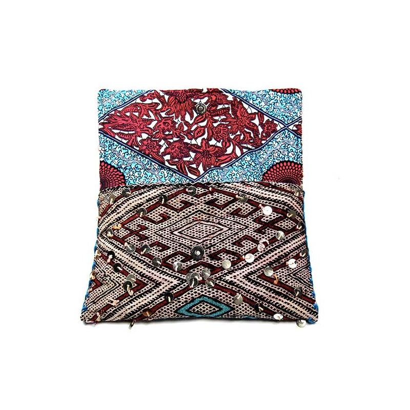 pochette kilim berbere recycle maud fourier