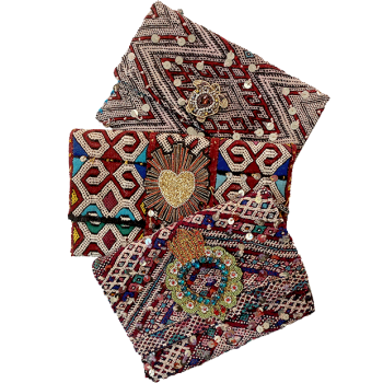 pochette kilim berbere recycle bohèmes