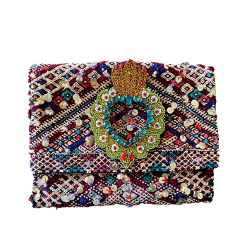 pochette kilim berbere recycle maud fourier