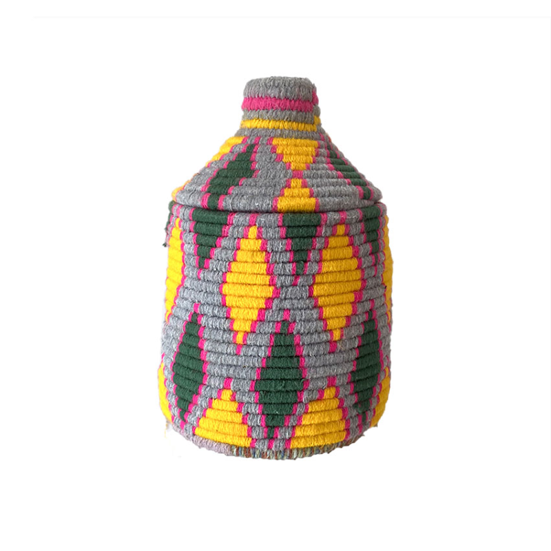 boite berbere osier laine gris maud fourier