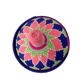 boite berbere osier laine vert bleu rose maud fourier
