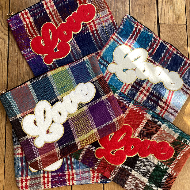 love pouches vintage fabric made in france