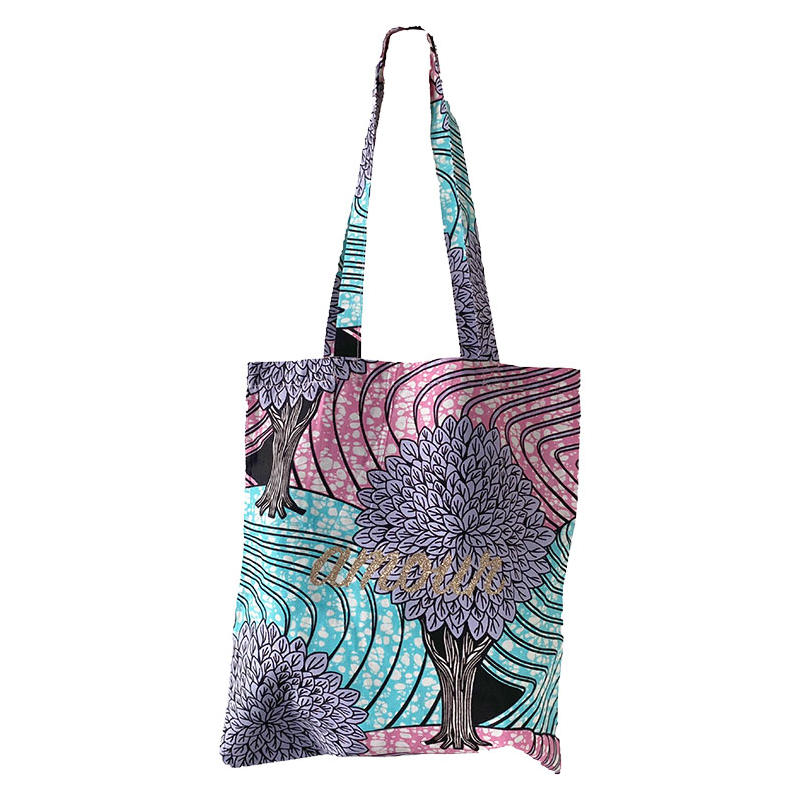 amour tote bag turquoise wax cotton maud fourier