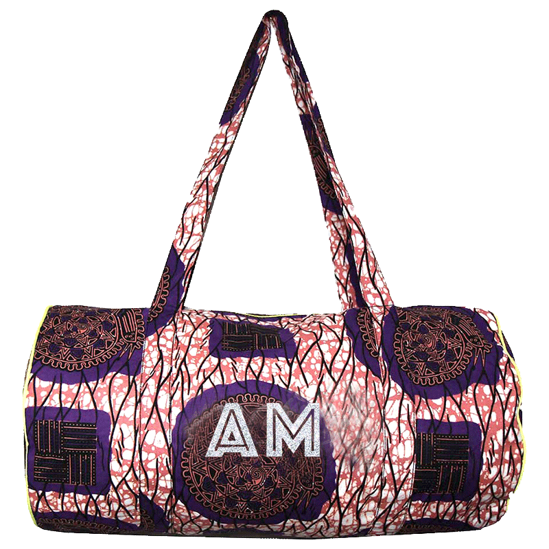 Sac Polochon en coton personnalisable monogram maud fourier