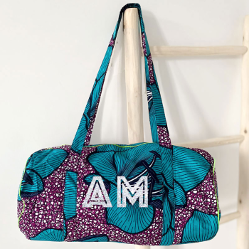 Sac Polochon coton personnalisable avec vos initiales