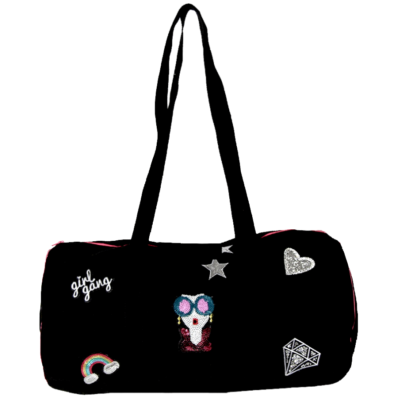 customizable Duffel bag with badges maud fourier