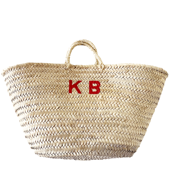 Panier plage personnalisé Monogram Bréhat- Maud Fourier Paris