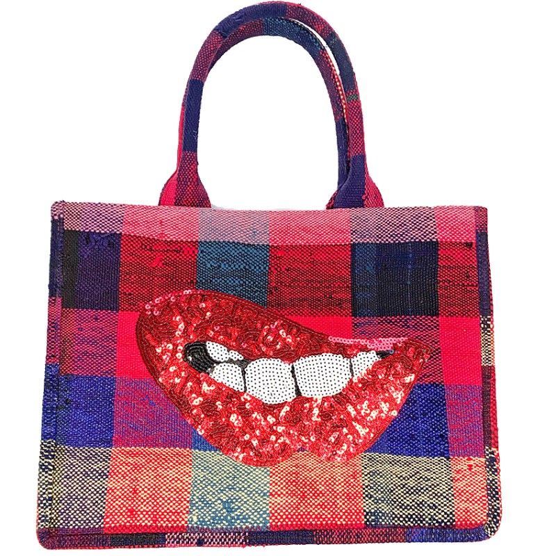 kiss me multicoloured shopping bag maud fourier