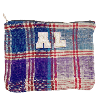 trousses maquillage tissu recycle maud fourier avec vos initiales strass