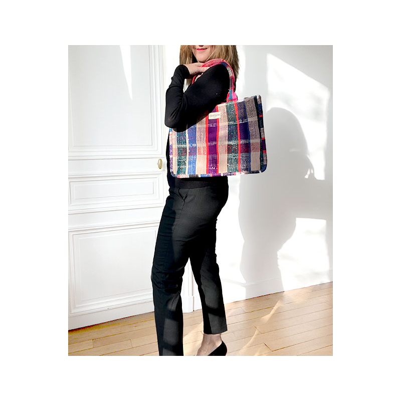upcycled Amour shopping bag by maud fourier