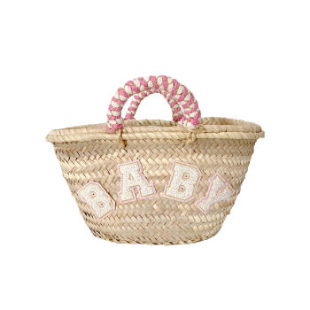 baby straw basket birth gift by maud fourier paris