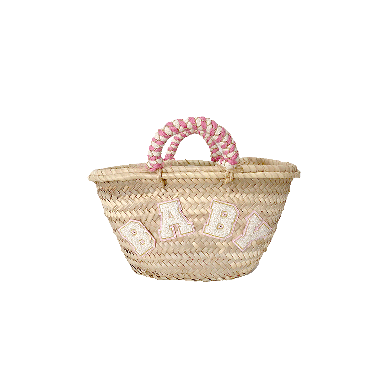 baby straw basket birth gift by maud fourier paris