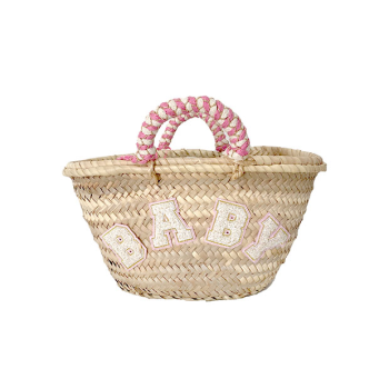 baby straw basket birth gift by maud fourier paris