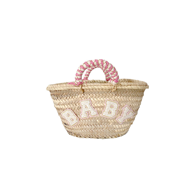 baby straw basket birth gift by maud fourier paris