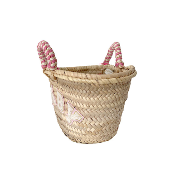 baby straw basket birth gift by maud fourier paris