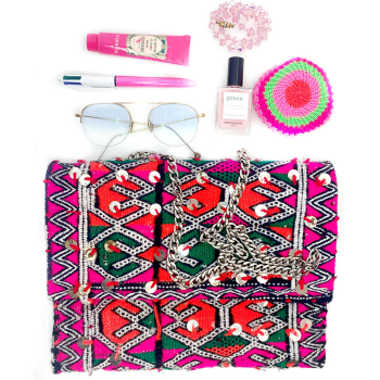 pochette Kilim multicolore maud fourier