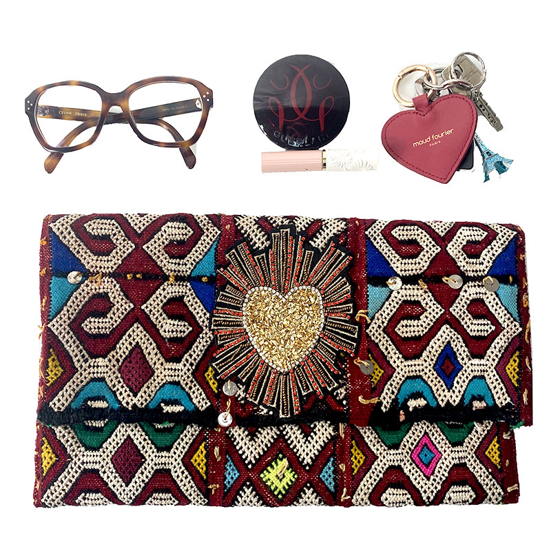 pochette kilim berbere recycle maud fourier