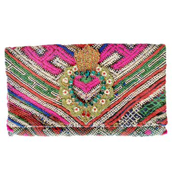 pochette kilim berbere recycle maud fourier