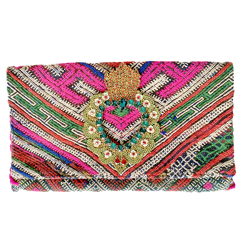 pochette kilim berbere recycle maud fourier