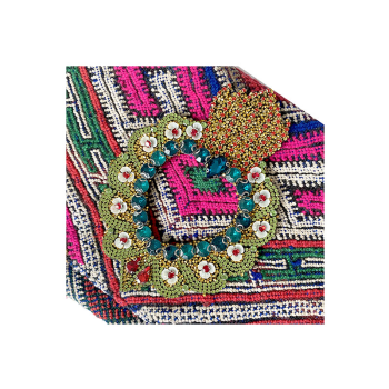 pochette kilim berbere recycle detail strass