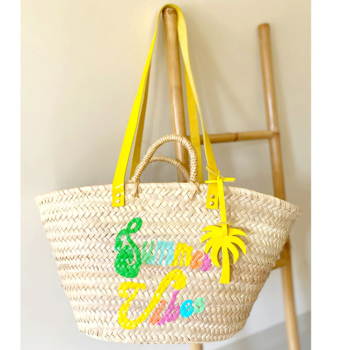 Summer Vibes Straw basket by Maud Fourier