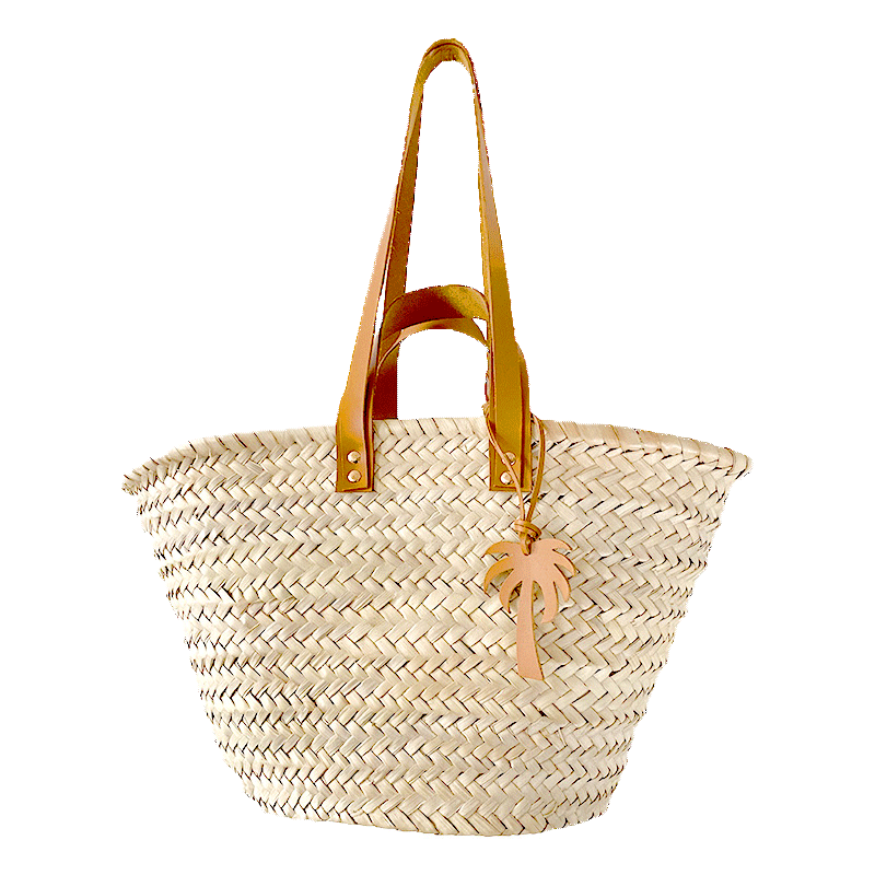 Coconut tree lucky charm straw beach basket maud fourier