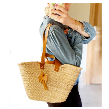 customized straw beach basket maud fourier