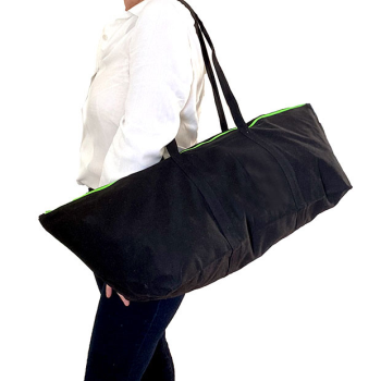 Yoga bag in berlingot shape with pink piping — Maud Fourier Paris