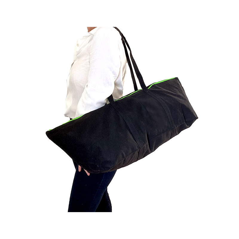 Yoga bag in berlingot shape with pink piping — Maud Fourier Paris