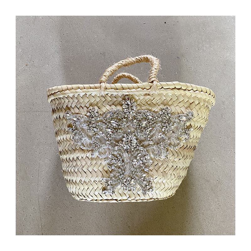 Mini Strass Straw Basket maud fourier
