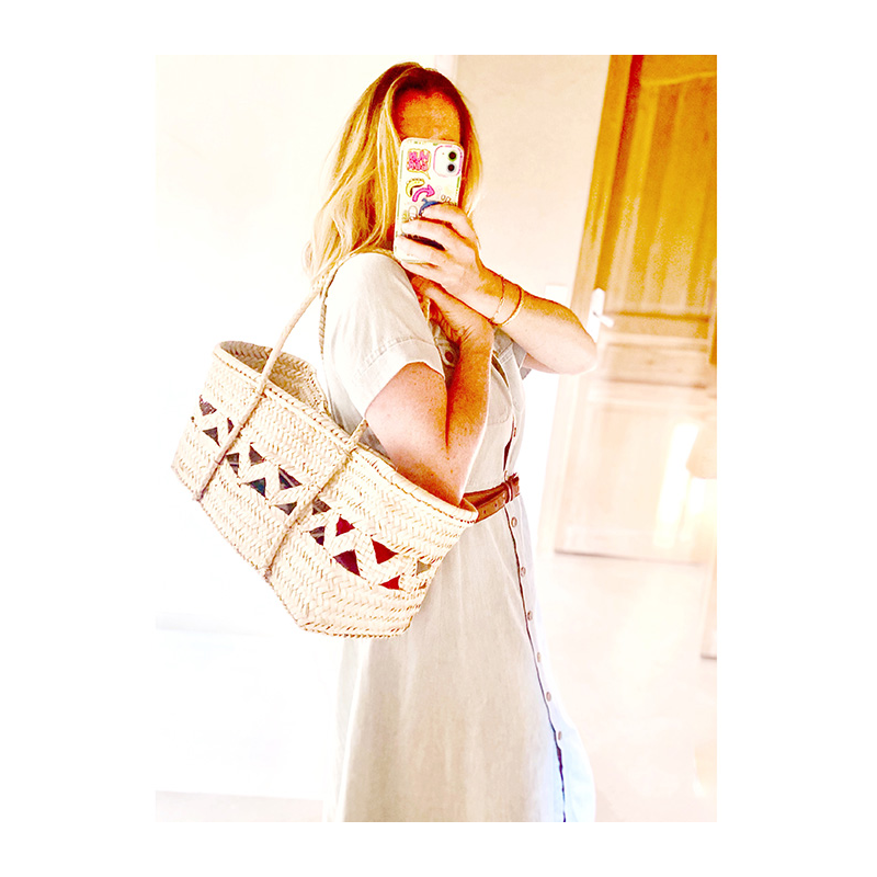 maxi basket collaboration with Ines de la Fressange Paris