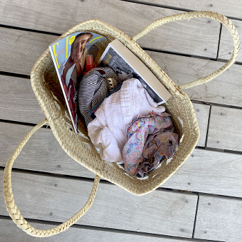 maxi basket collaboration with Ines de la Fressange Paris