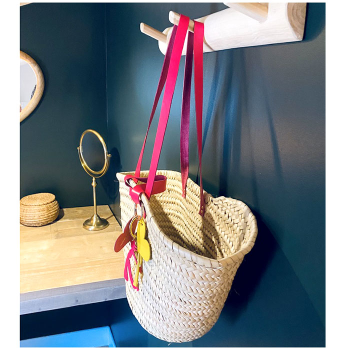 LOUISE Basket - neon pink