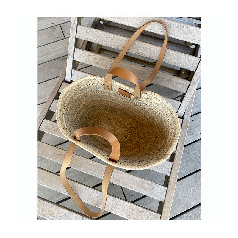 customized straw beach basket maud fourier