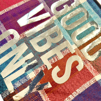 good vibes upcycled make up pouch maud fourier