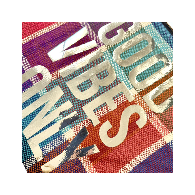 good vibes upcycled make up pouch maud fourier