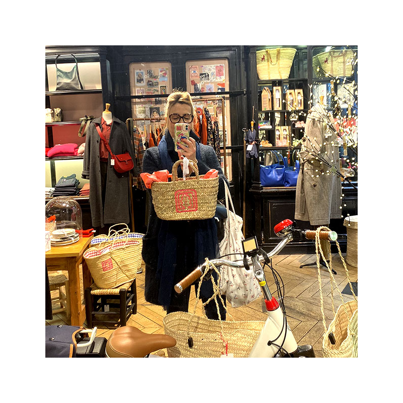 Ines de la Fressange Paris basket pink by maud fourier