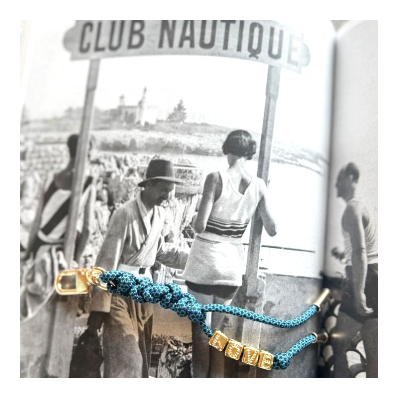 Braided Bag charm blue maud fourier